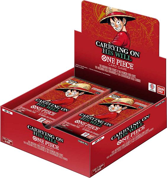 One Piece Card Game: OP13: Carrying On His Will - Booster Display (24 Pakker)